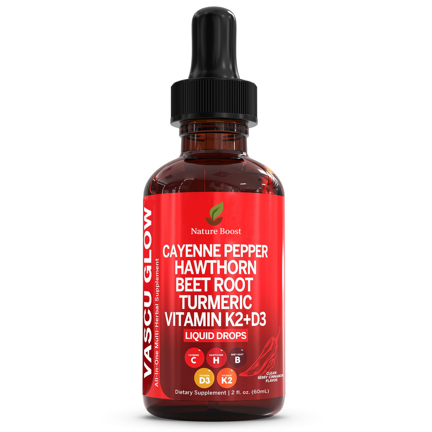 Vascu Glow Liquid Drops – Cardiovascular & Circulatory Support Blend