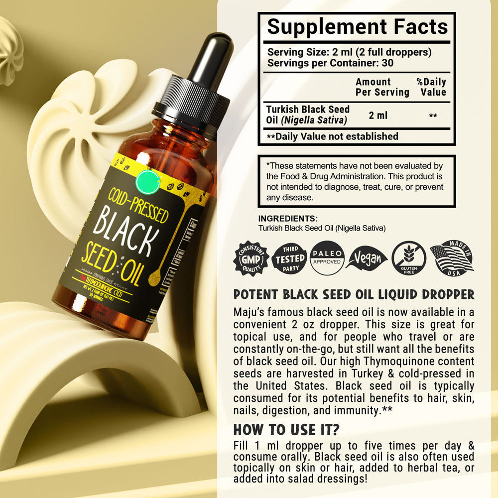 Cold-Pressed Black Seed Oil (2oz)