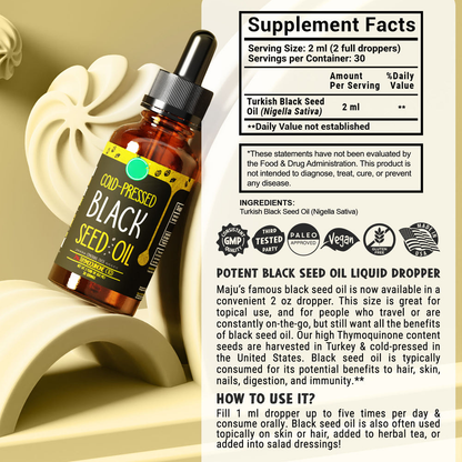 Cold-Pressed Black Seed Oil (2oz)