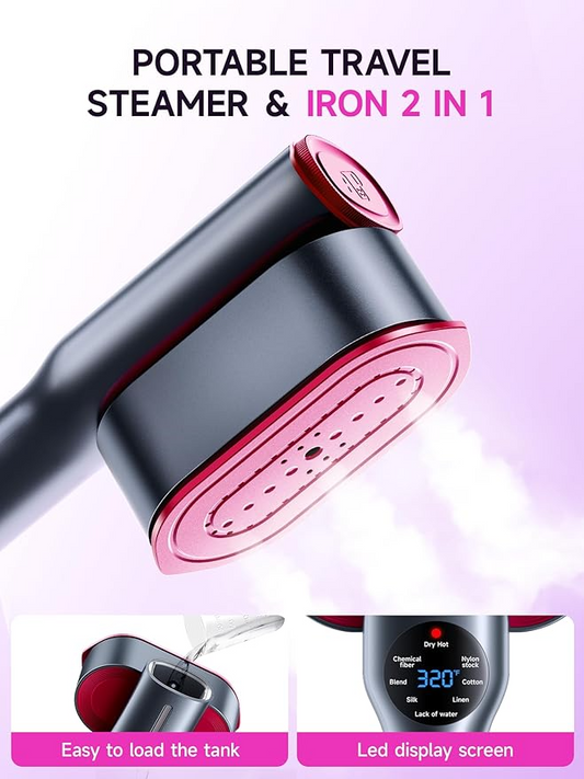 Portable 2-in-1 Steamer & Iron